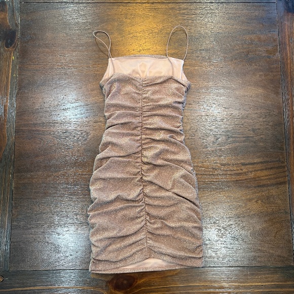 ✨ Hoco Dress!!!! - XS - Sparkly Beige ✨ - Picture 2 of 10